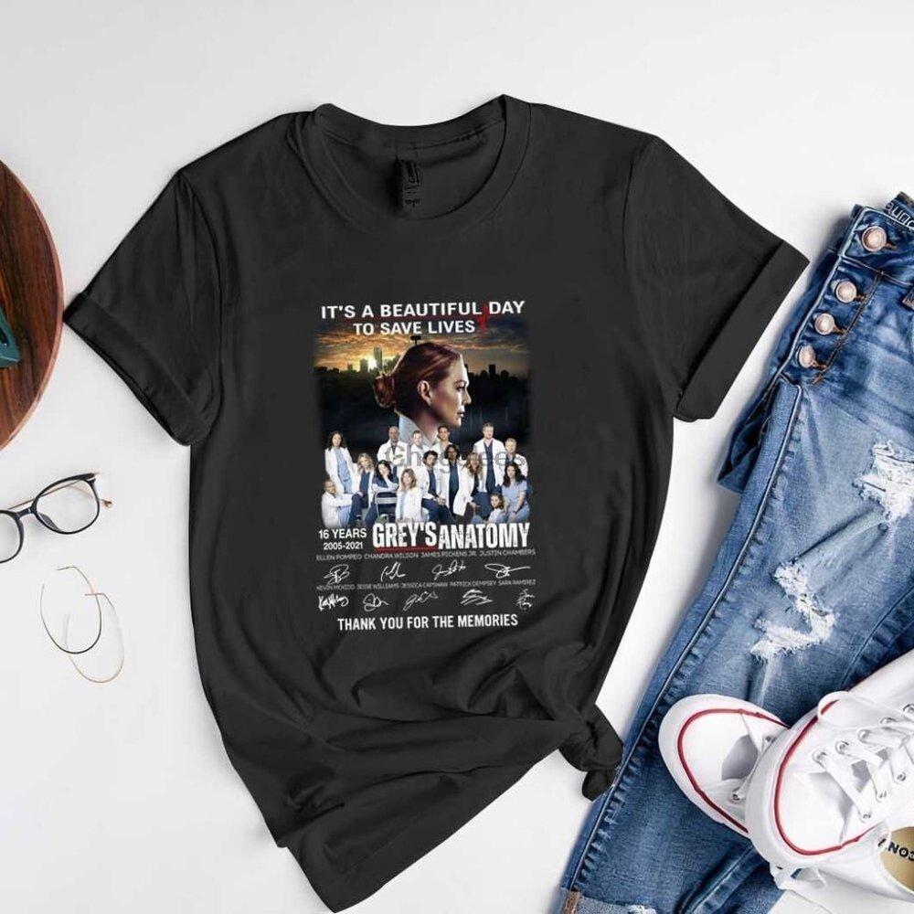 It's A Beautiful Day To Save Lives Grey's Anatomy 16 Years T-Shirt